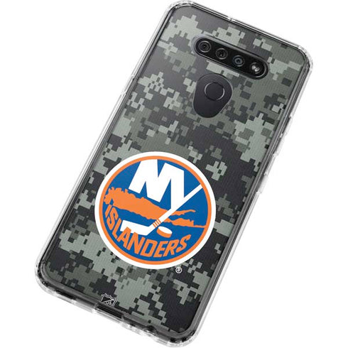 NHL New York Islanders Camo LG K51/Q51 Clear Case
