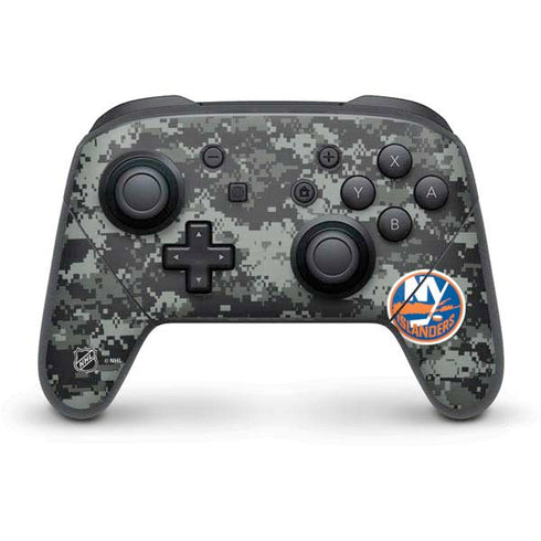 NHL New York Islanders Camo Nintendo Switch Pro Controller Skin