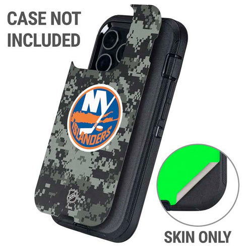 NHL New York Islanders Camo Otterbox Defender iPhone Skin