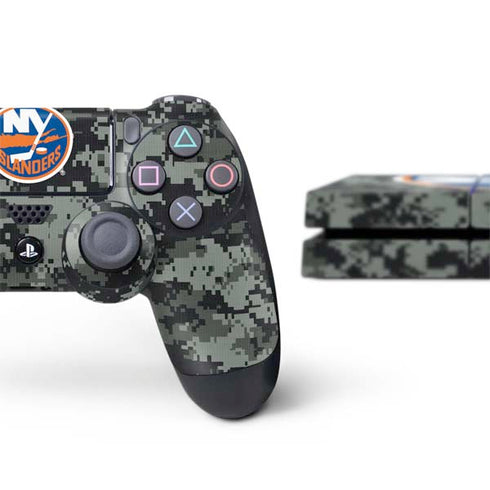 NHL New York Islanders Camo PS4 Console and Controller Bundle Skin