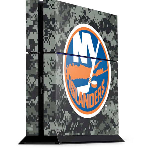 NHL New York Islanders Camo PS4 Console Skin