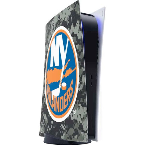 NHL New York Islanders Camo PS5 Digital Edition Console Skin
