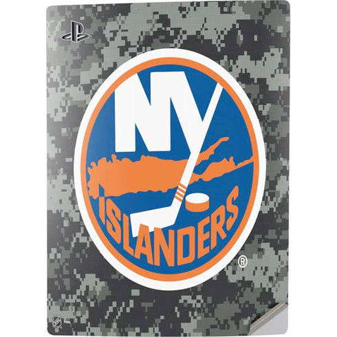 NHL New York Islanders Camo PS5 Digital Edition Console Skin