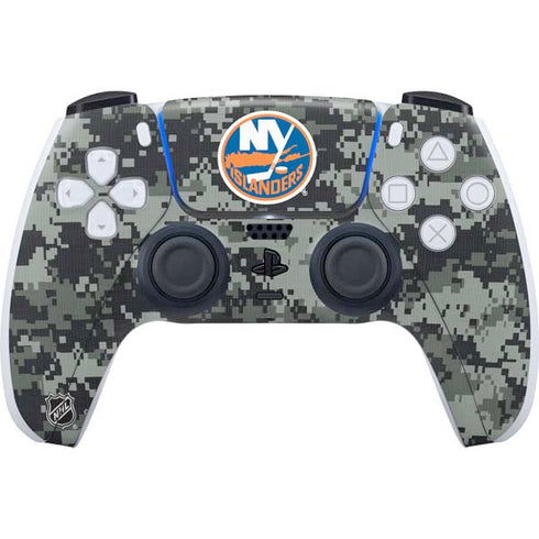 NHL New York Islanders Camo PS5 Controller Skin