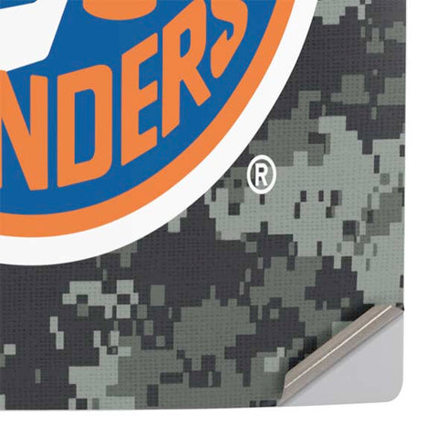 NHL New York Islanders Camo PS5 Slim Disk Console Skin