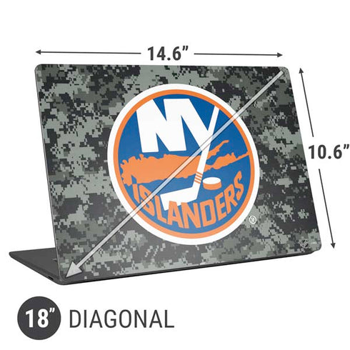NHL New York Islanders Camo Universal Laptop 18in (14.6 x 10.6in) Skin
