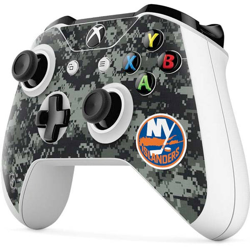 NHL New York Islanders Camo Xbox One S All-Digital Edition Bundle Skin