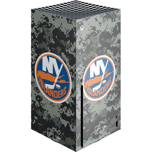 NHL New York Islanders Camo Xbox Series X Console Skin