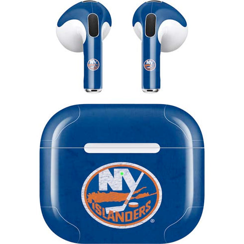 NHL New York Islanders Distressed Apple AirPods (3rd Gen 2021) Skin