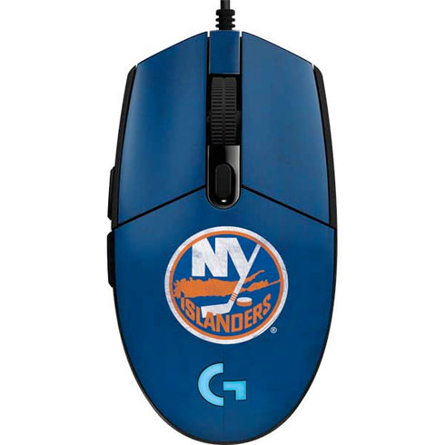 NHL New York Islanders Distressed G203 Prodigy RGB Wired Gaming Mouse Skin