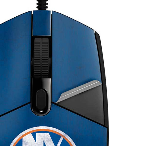 NHL New York Islanders Distressed G203 Prodigy RGB Wired Gaming Mouse Skin