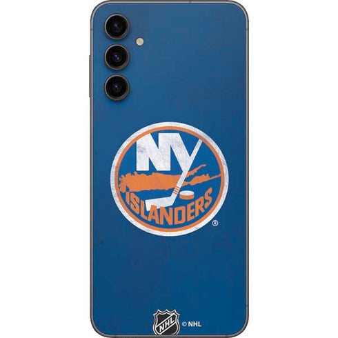 NHL New York Islanders Distressed Galaxy A14 5G Skin
