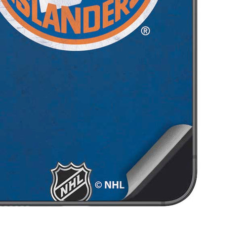 NHL New York Islanders Distressed Galaxy A14 5G Skin