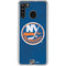 NHL New York Islanders Distressed Galaxy A21 Clear Case