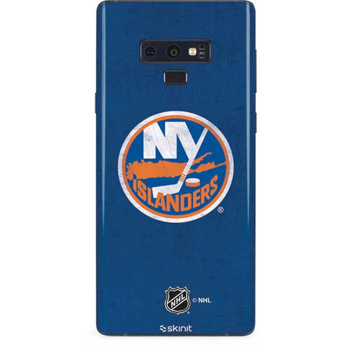 NHL New York Islanders Distressed Galaxy Note 9 Skin