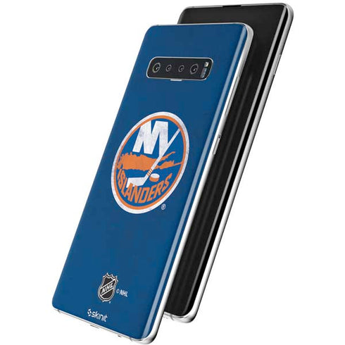NHL New York Islanders Distressed Galaxy S10 Skin