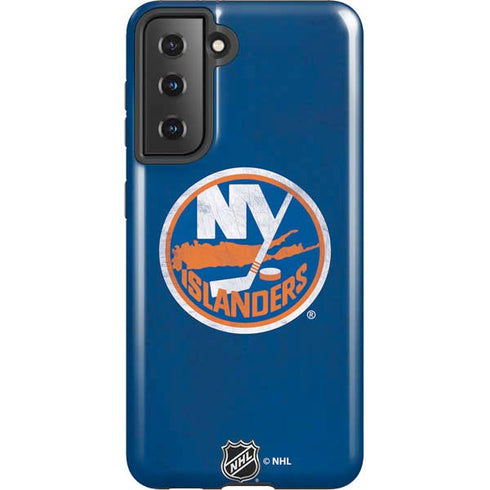 NHL New York Islanders Distressed Galaxy S21 5G Pro Case