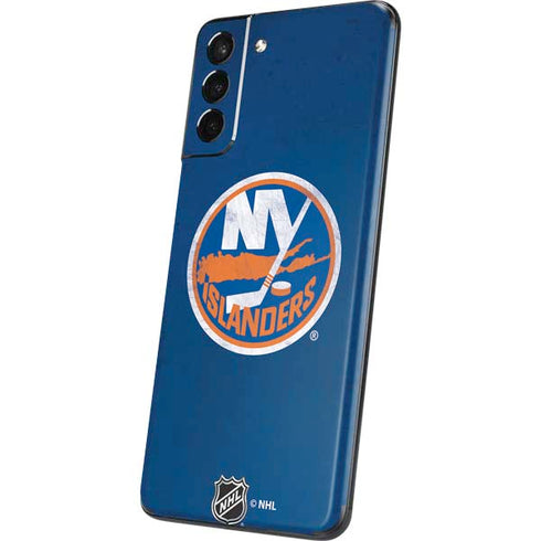 NHL New York Islanders Distressed Galaxy S21 5G Skin