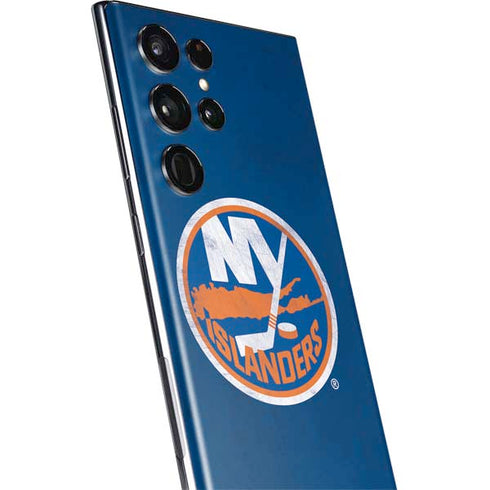 NHL New York Islanders Distressed Galaxy S22 Ultra Skin