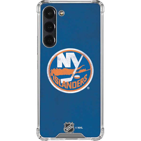 NHL New York Islanders Distressed Galaxy S23 Plus Clear Case