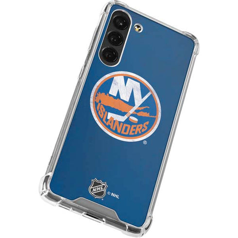 NHL New York Islanders Distressed Galaxy S23 Plus Clear Case