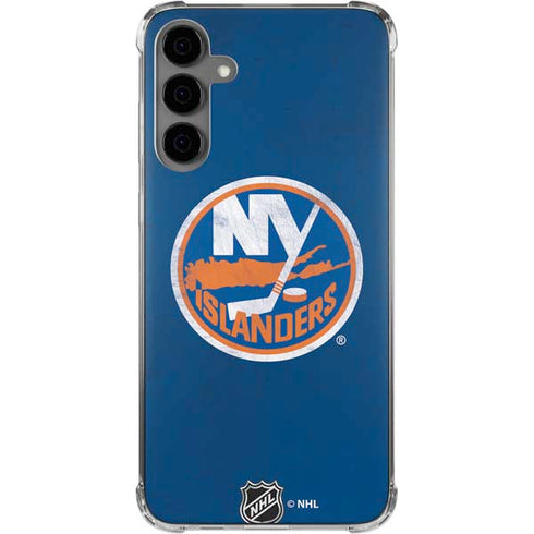 NHL New York Islanders Distressed Galaxy S24 Plus Clear Case