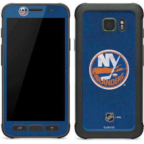 NHL New York Islanders Distressed Galaxy S7 Active Skin