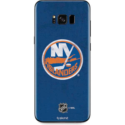 NHL New York Islanders Distressed Galaxy S8 Skin
