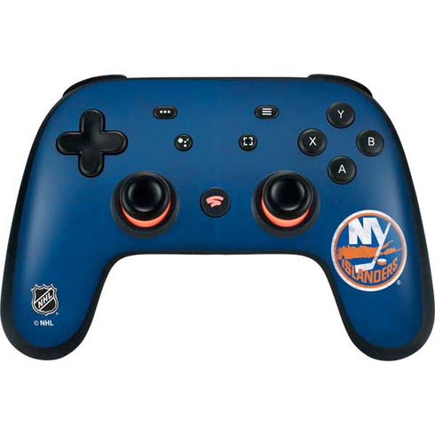 NHL New York Islanders Distressed Google Stadia Controller Skin