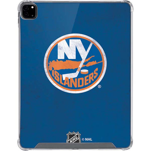 NHL New York Islanders Distressed iPad Pro 12.9in (2020) Clear Case