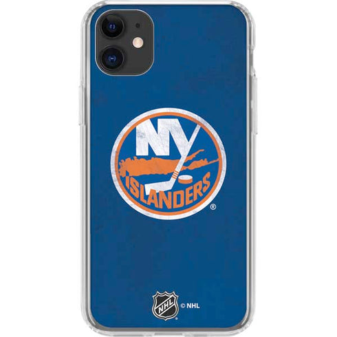 NHL New York Islanders Distressed iPhone 11 Clear Case