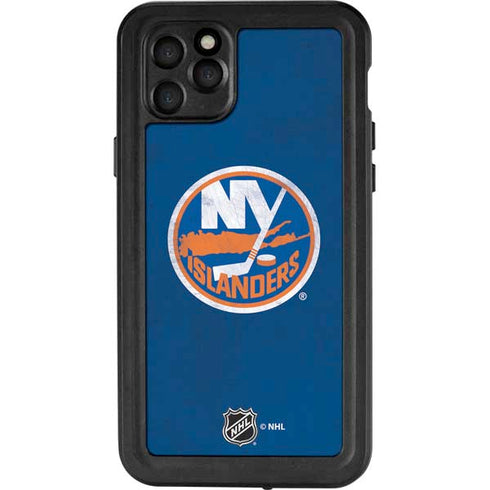 NHL New York Islanders Distressed iPhone 11 Pro Max Waterproof Case