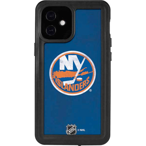 NHL New York Islanders Distressed iPhone 12 Mini Waterproof Case