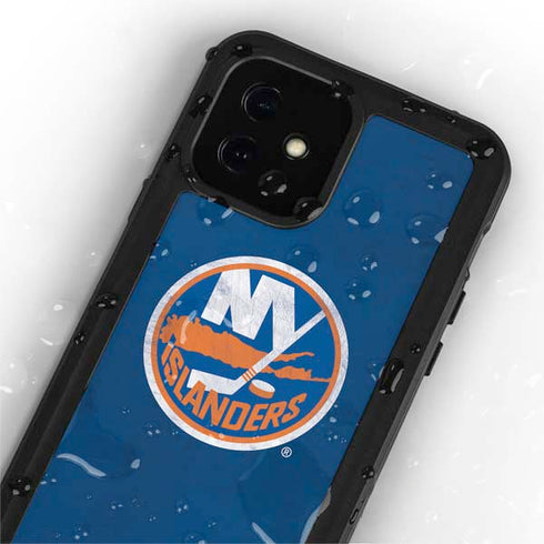 NHL New York Islanders Distressed iPhone 12 Mini Waterproof Case