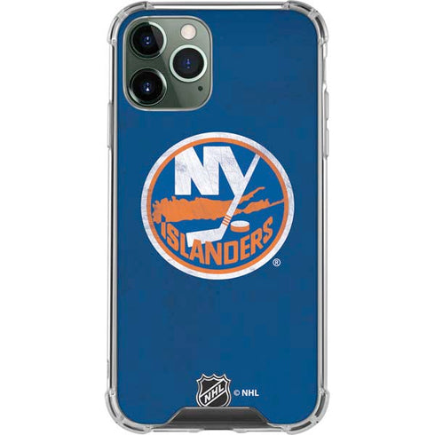 NHL New York Islanders Distressed iPhone 12 Pro Clear Case