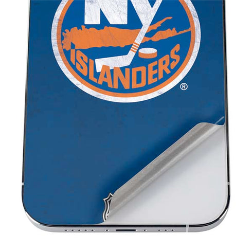NHL New York Islanders Distressed iPhone 12 Pro Max Skin