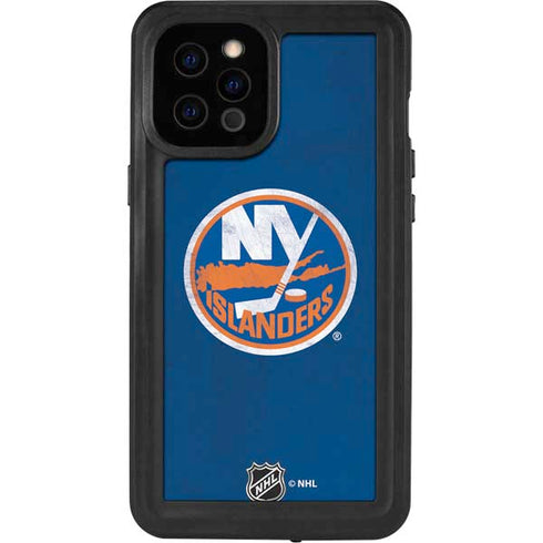 NHL New York Islanders Distressed iPhone 12 Pro Max Waterproof Case