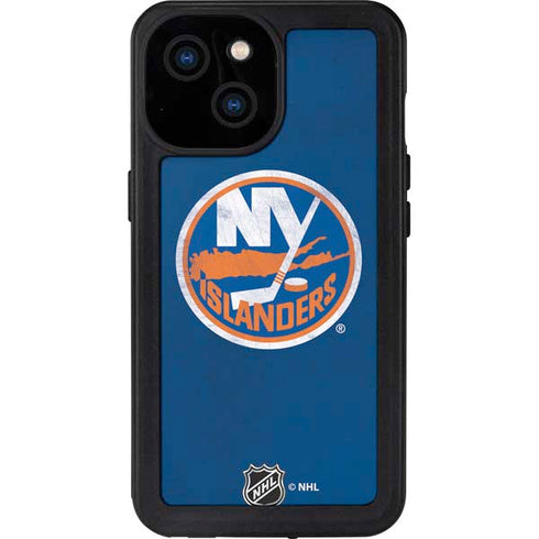 NHL New York Islanders Distressed iPhone 13 Mini Waterproof Case