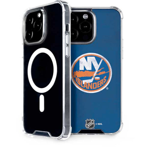 NHL New York Islanders Distressed iPhone 13 Pro Max MagSafe Case