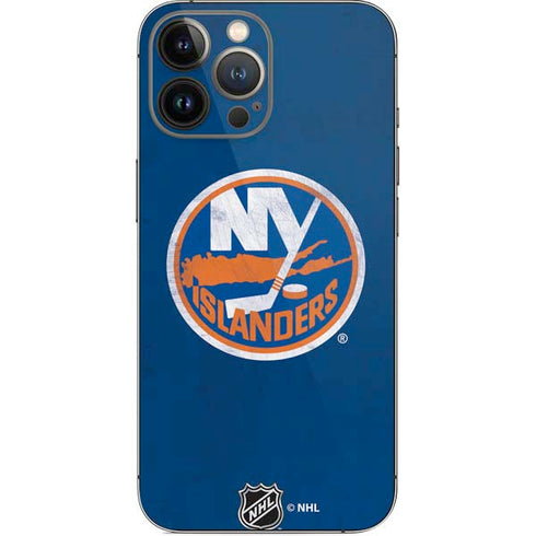 NHL New York Islanders Distressed iPhone 13 Pro Max Skin