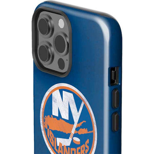 NHL New York Islanders Distressed iPhone 15 Pro Max Impact Case