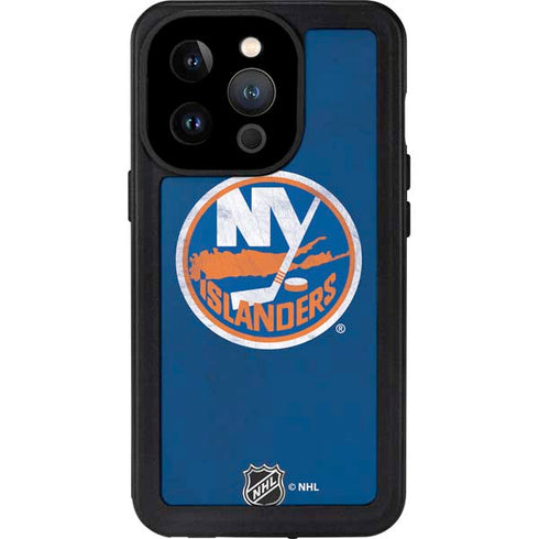 NHL New York Islanders Distressed iPhone 14 Pro Waterproof Case