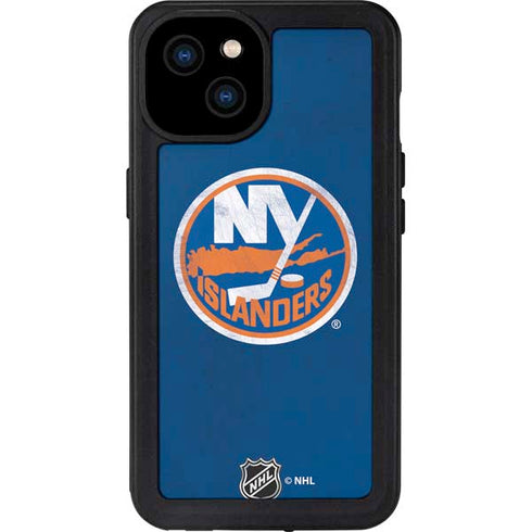 NHL New York Islanders Distressed iPhone 15 Plus Waterproof Case