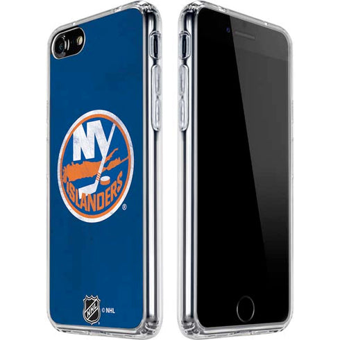 NHL New York Islanders Distressed iPhone SE (2nd & 3rd Gen) Clear Case