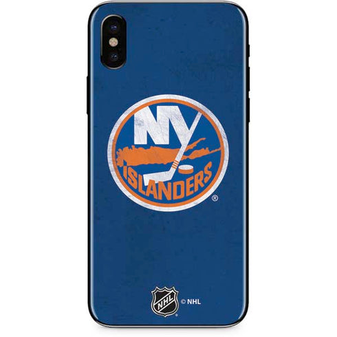 NHL New York Islanders Distressed iPhone X Skin