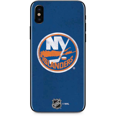NHL New York Islanders Distressed iPhone XS Skin