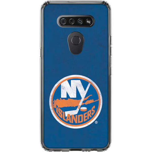 NHL New York Islanders Distressed LG K51/Q51 Clear Case