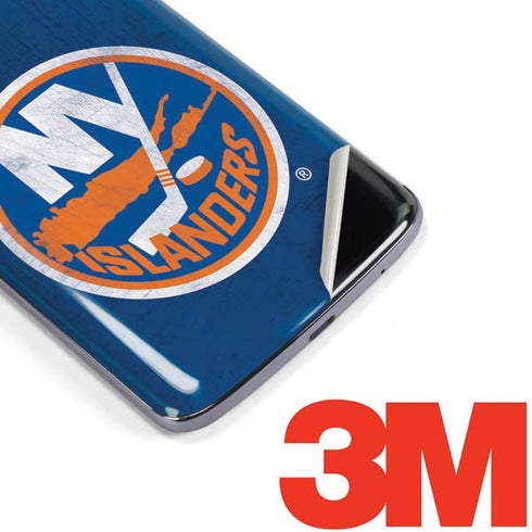 NHL New York Islanders Distressed Moto E5 Plus Skin