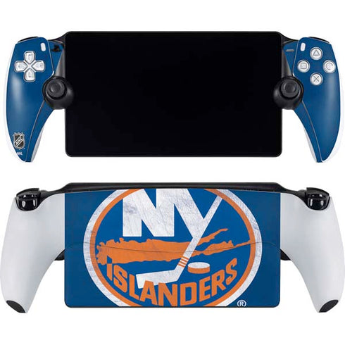 NHL New York Islanders Distressed PlayStation Portal Remote Player Skin