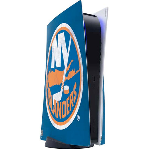 NHL New York Islanders Distressed PS5 Console Skin